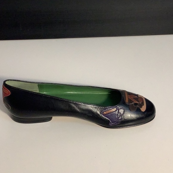Vintage Michael Simon Leather “Coffee Cups” Slip On Ballet Flats Shoes Sz 7M - Picture 6 of 11
